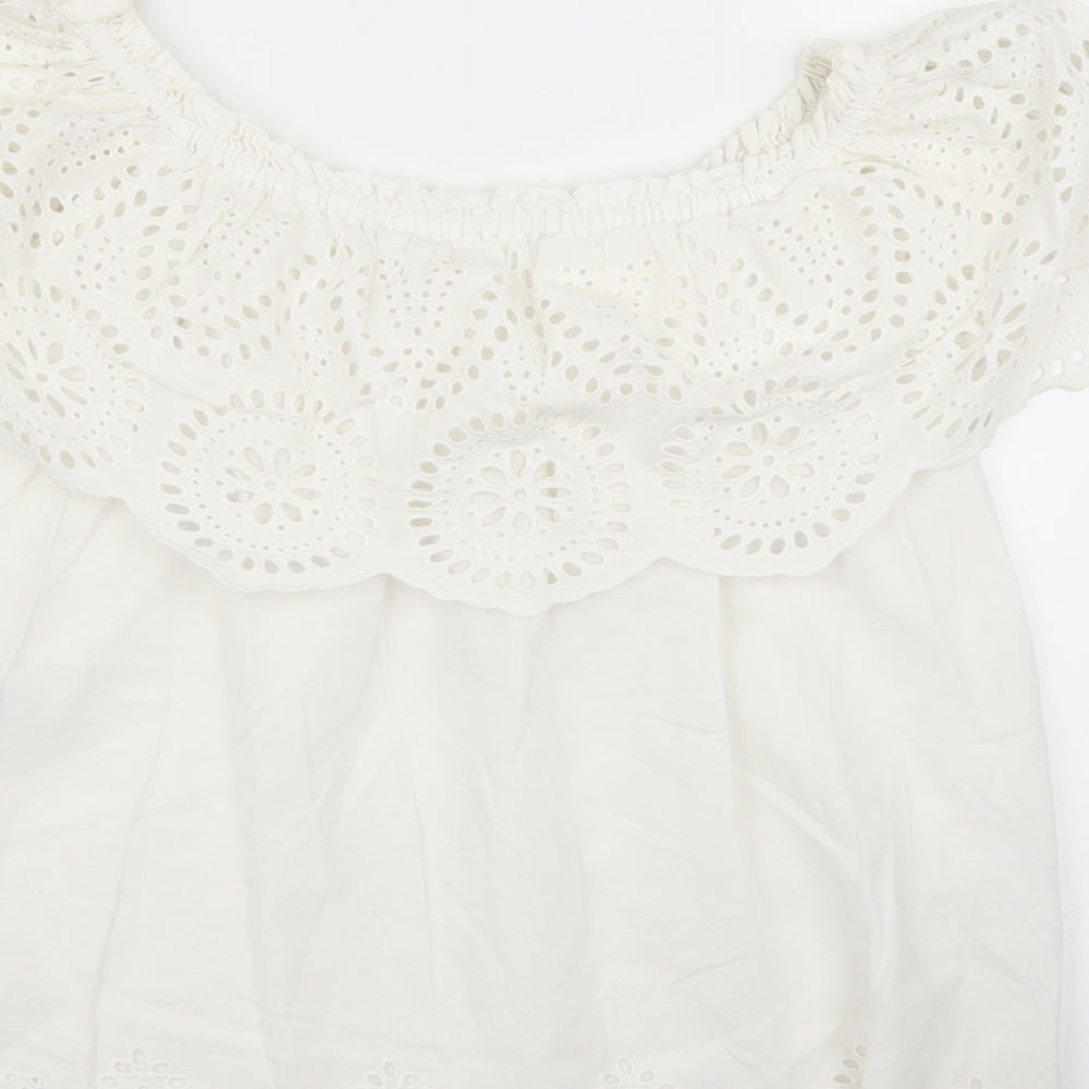 Oysho Womens White   Basic Blouse Size S