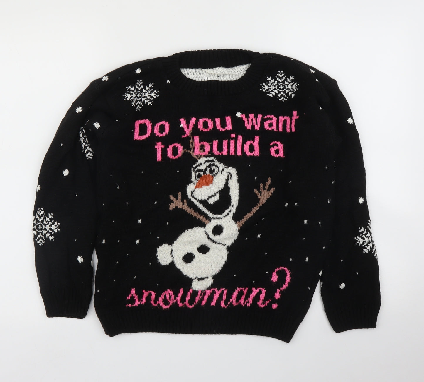 Preworn Womens Black   Pullover Jumper Size S  - Christmas
