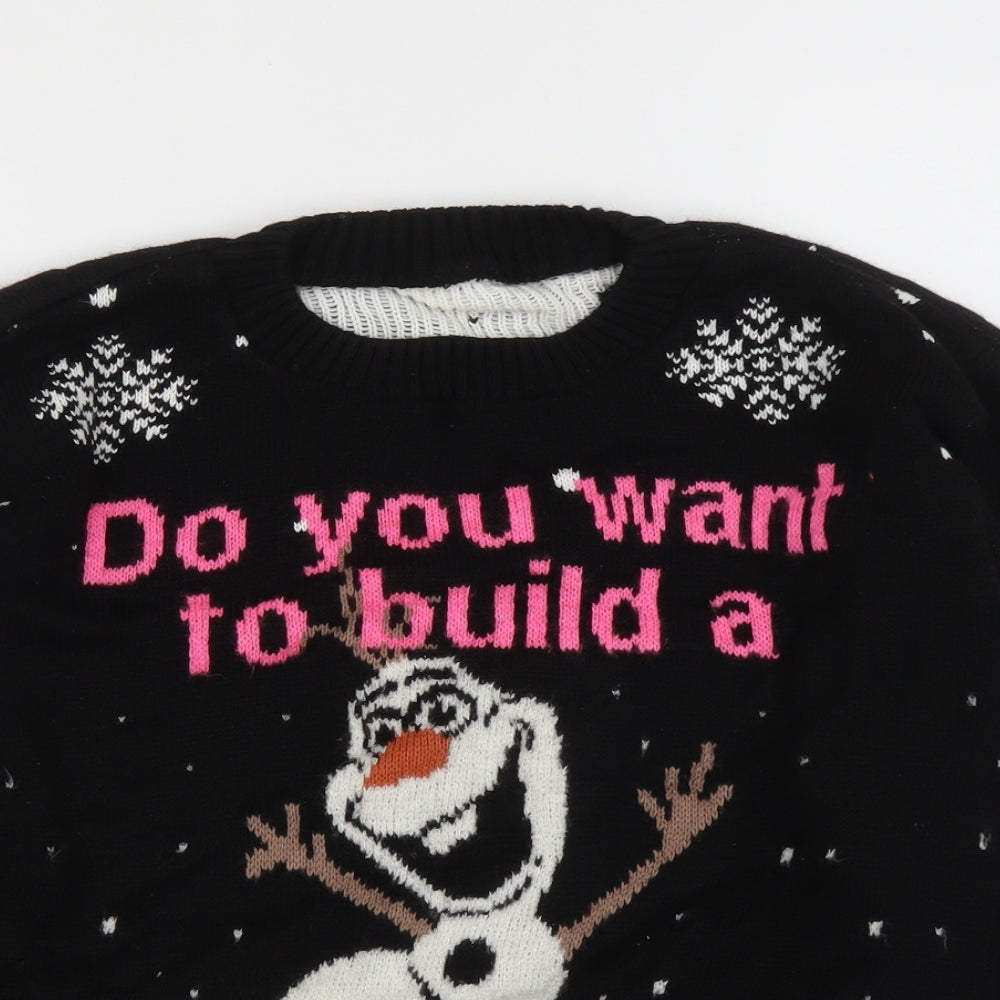 Preworn Womens Black   Pullover Jumper Size S  - Christmas