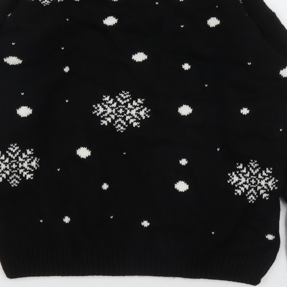 Preworn Womens Black   Pullover Jumper Size S  - Christmas