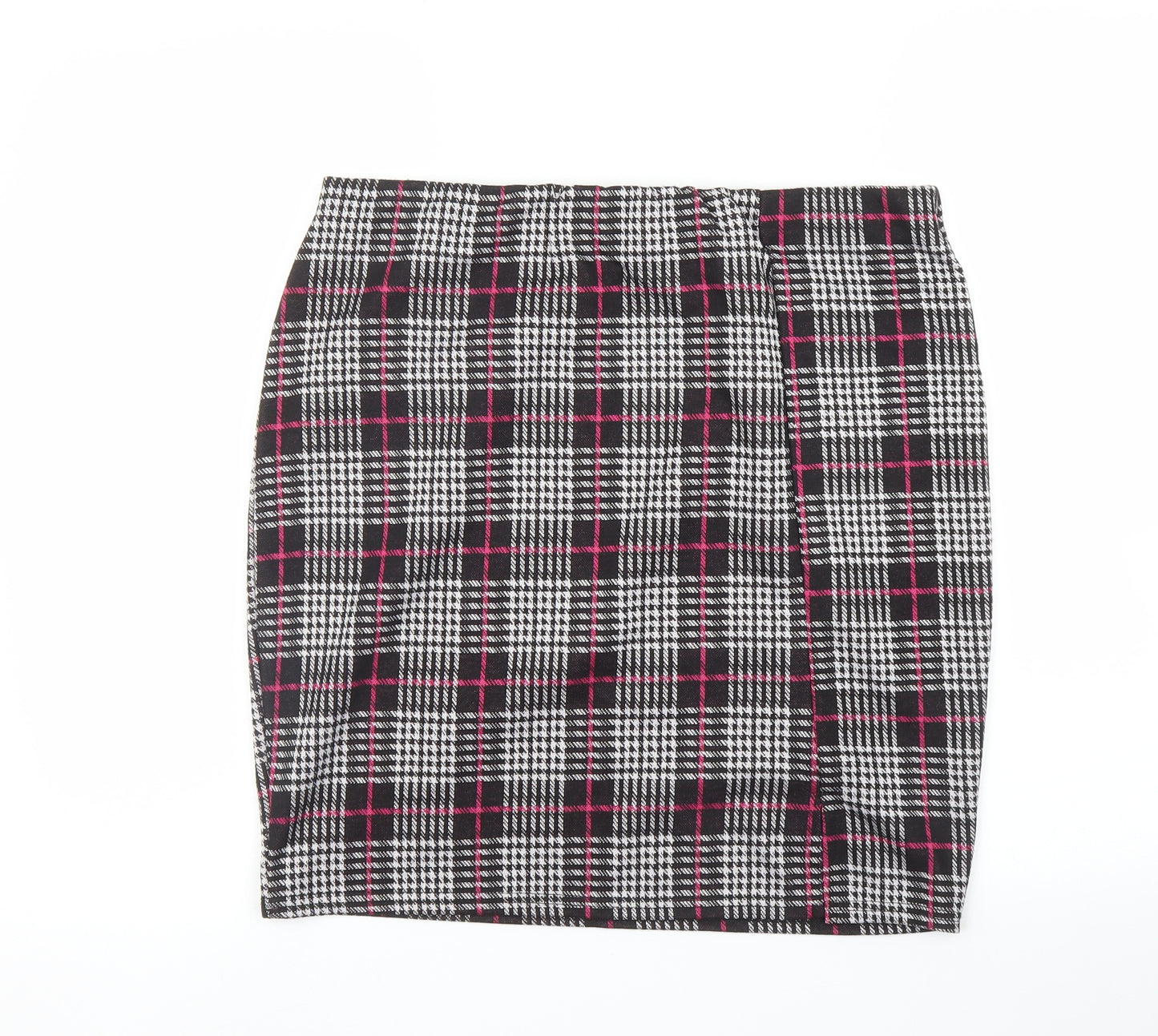George Womens Purple Plaid  Bandage Skirt Size 16