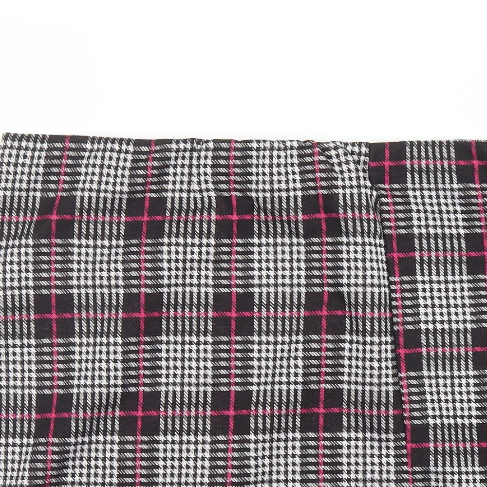 George Womens Purple Plaid  Bandage Skirt Size 16