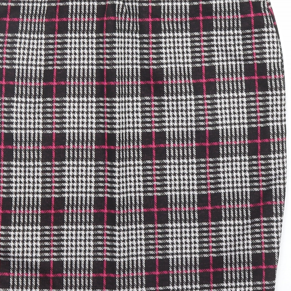 George Womens Purple Plaid  Bandage Skirt Size 16