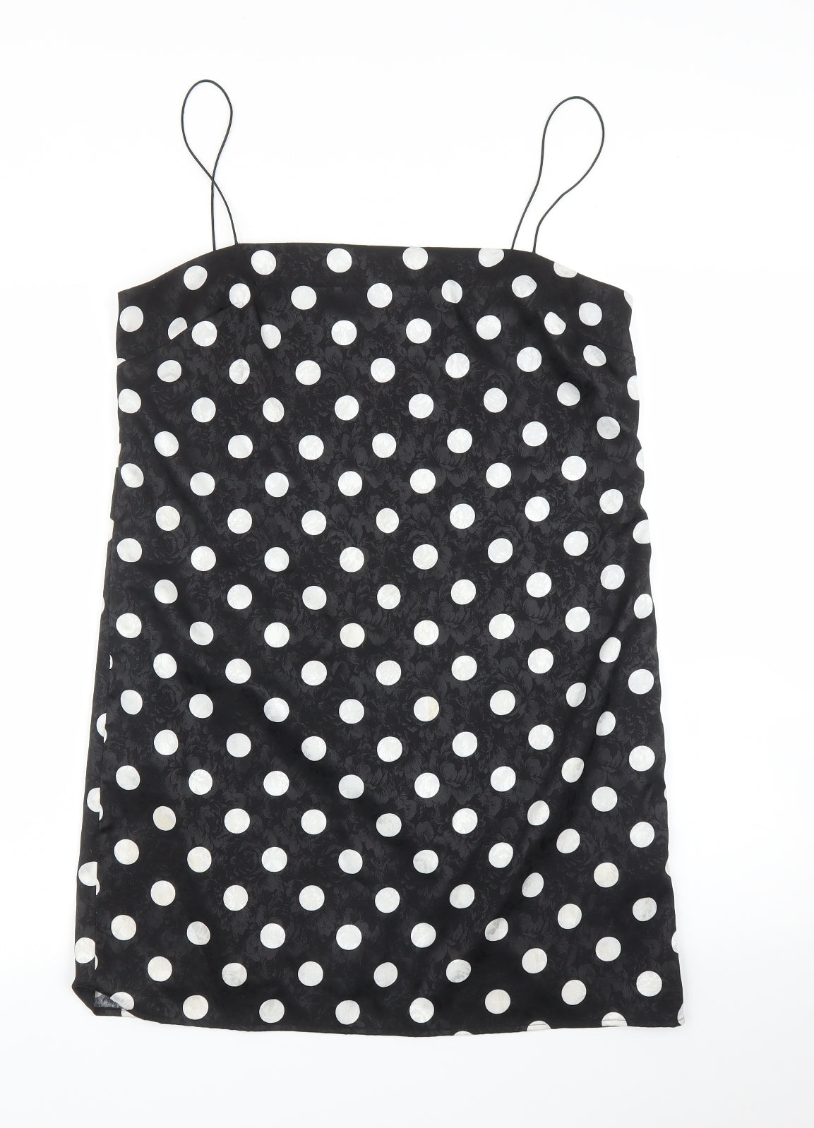 Topshop Womens Black Polka Dot  Shift  Size 10