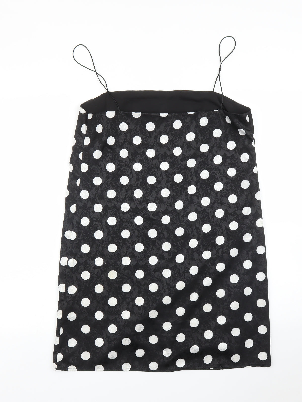 Topshop Womens Black Polka Dot  Shift  Size 10