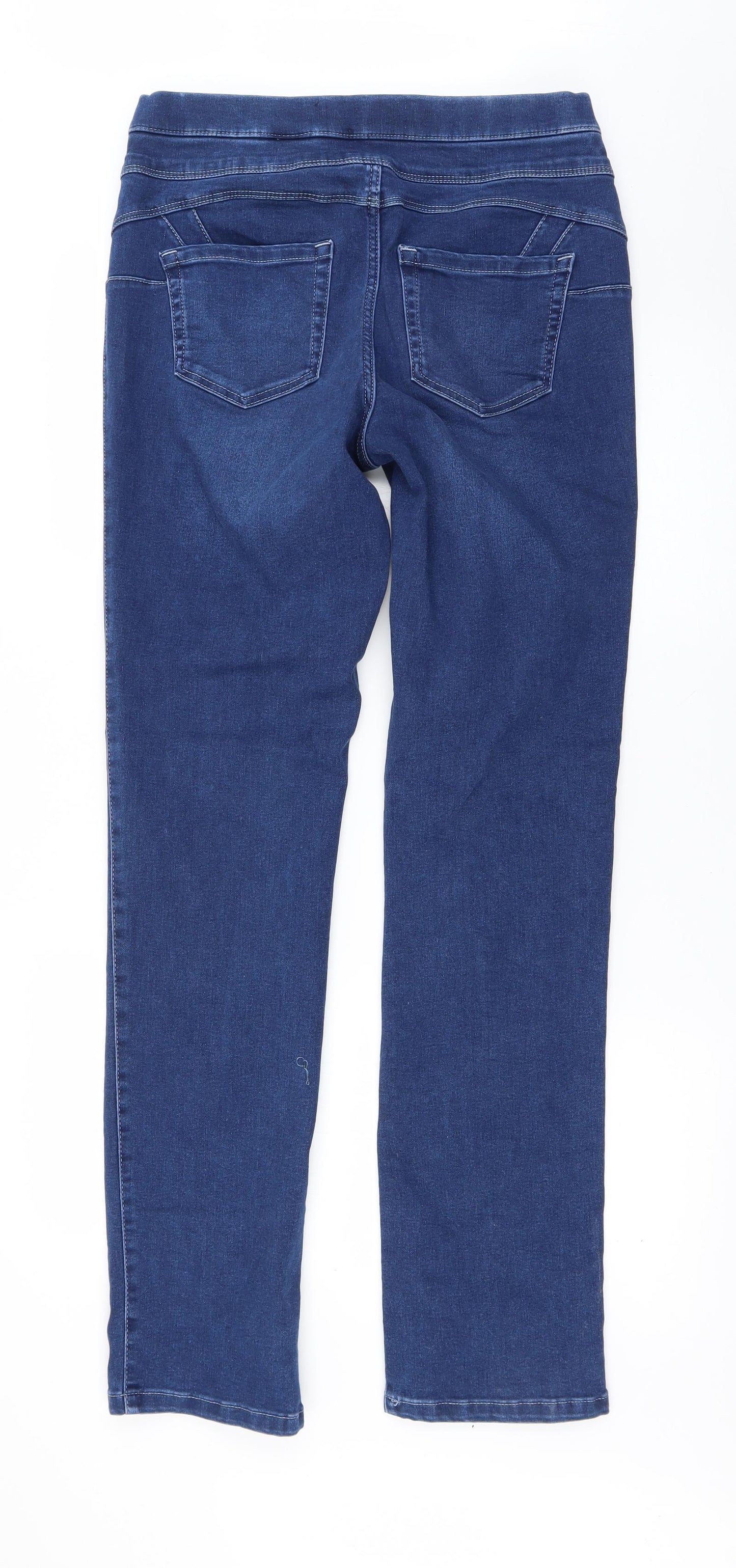 NEXT Womens Blue   Straight Jeans Size 12 L32 in