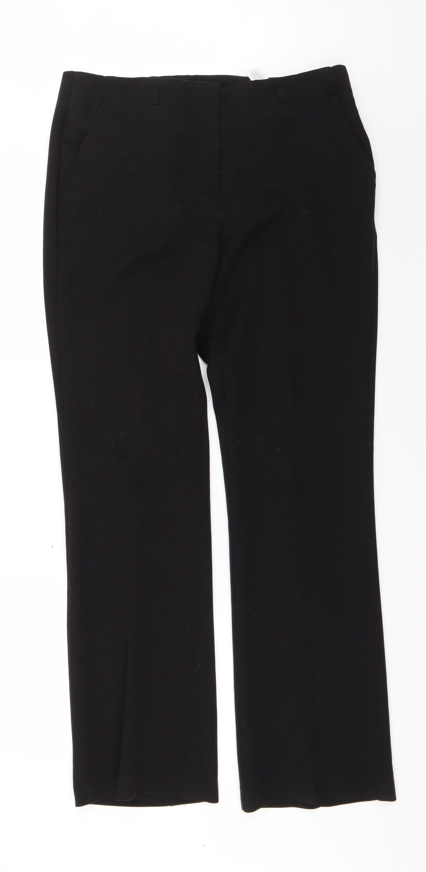 F&F Womens Black   Trousers  Size 12 L31 in