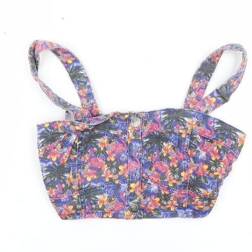 Debenhams Womens Multicoloured Floral  Basic Tank Size 6