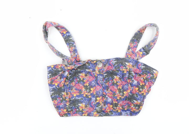 Debenhams Womens Multicoloured Floral Basic Tank Size 6