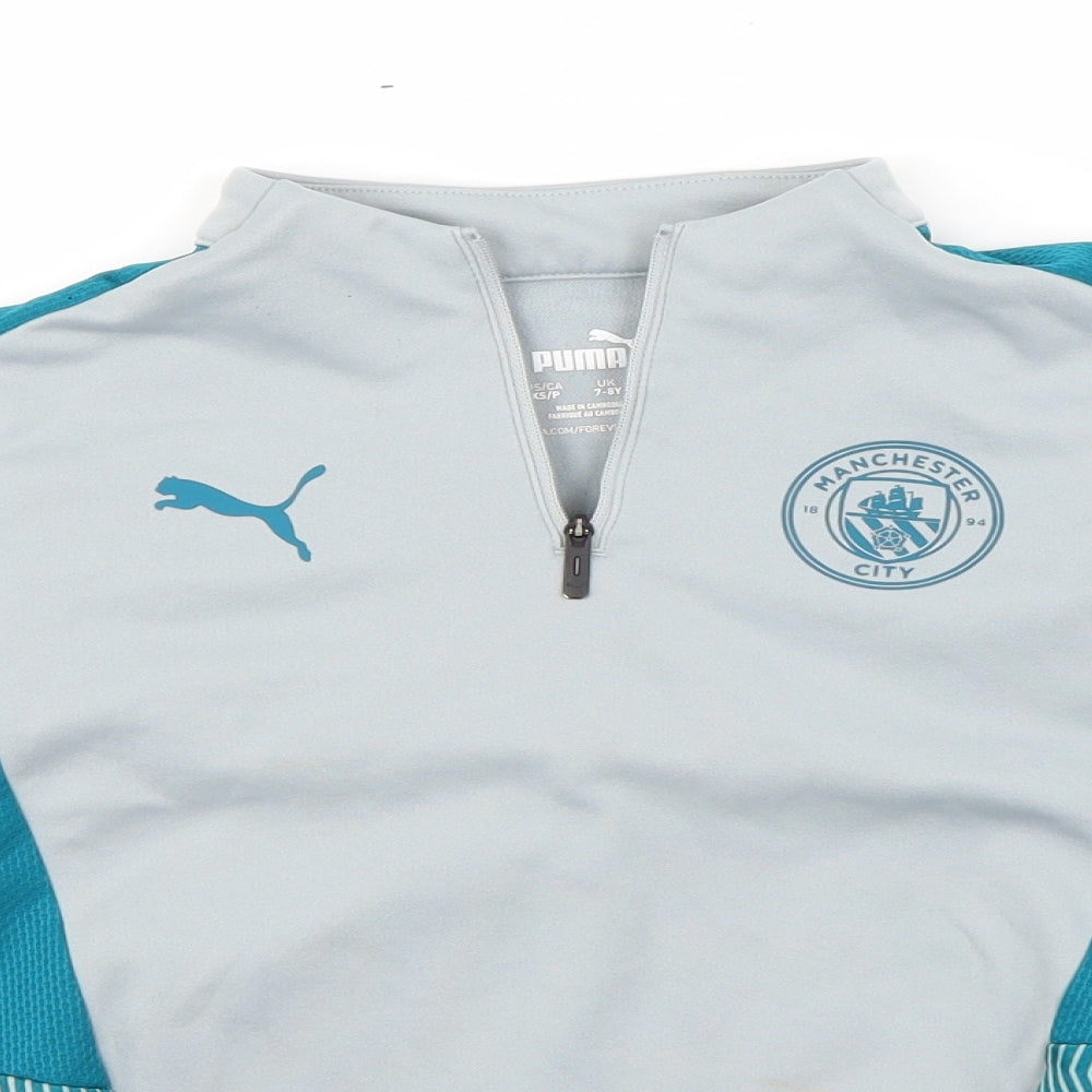 PUMA Boys Grey   Pullover Jumper Size 7-8 Years  - Manchester city