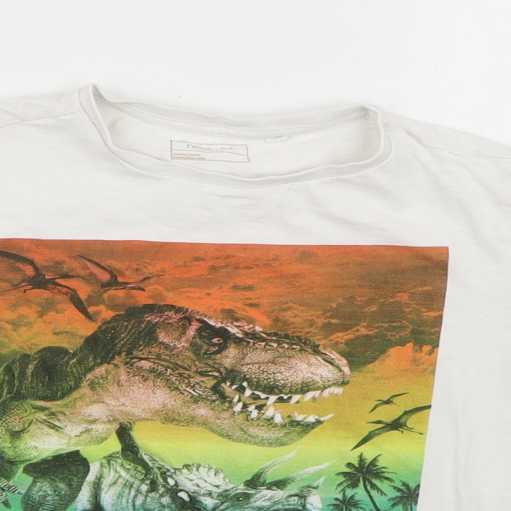 NEXT Boys White   Basic T-Shirt Size 6 Years