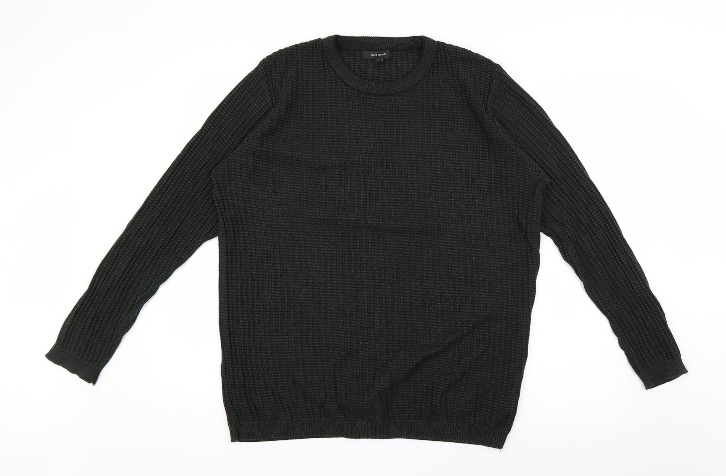 River Island Mens Green   Pullover Jumper Size 2XL