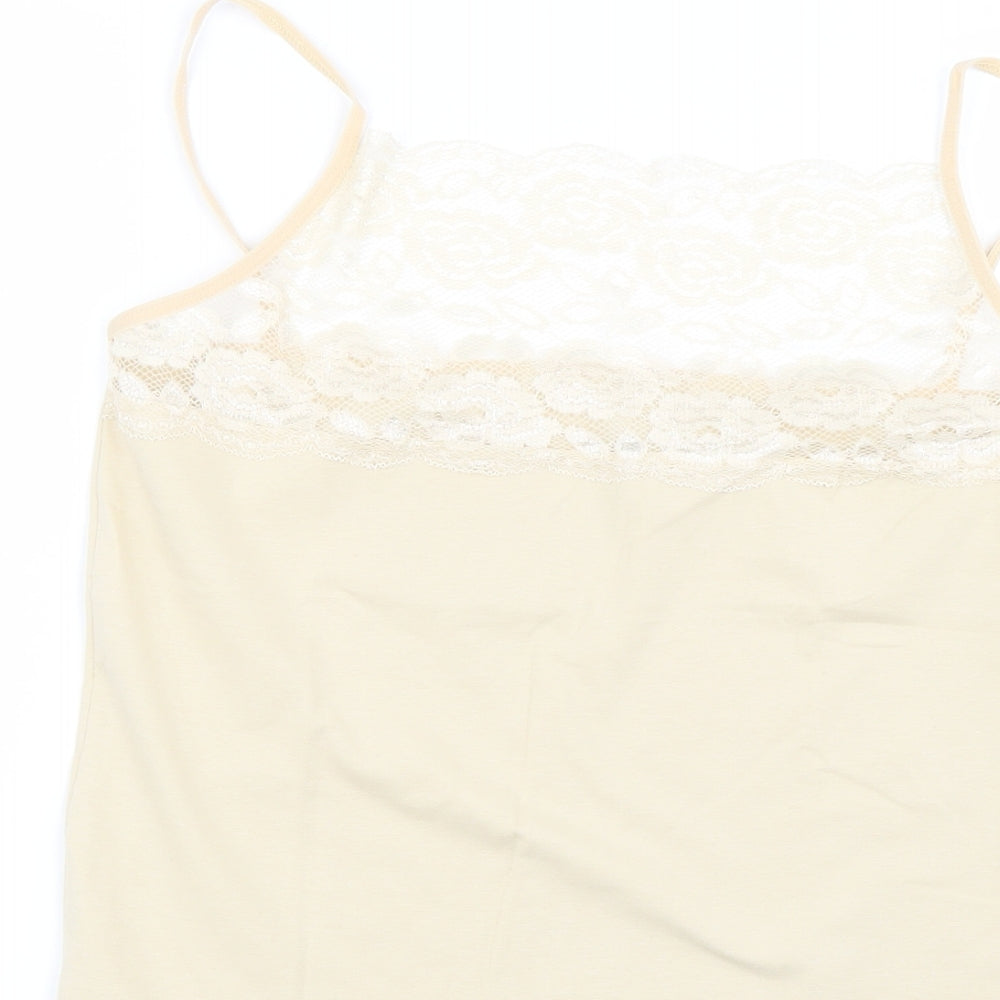 maria Womens Beige   Basic Tank Size XL
