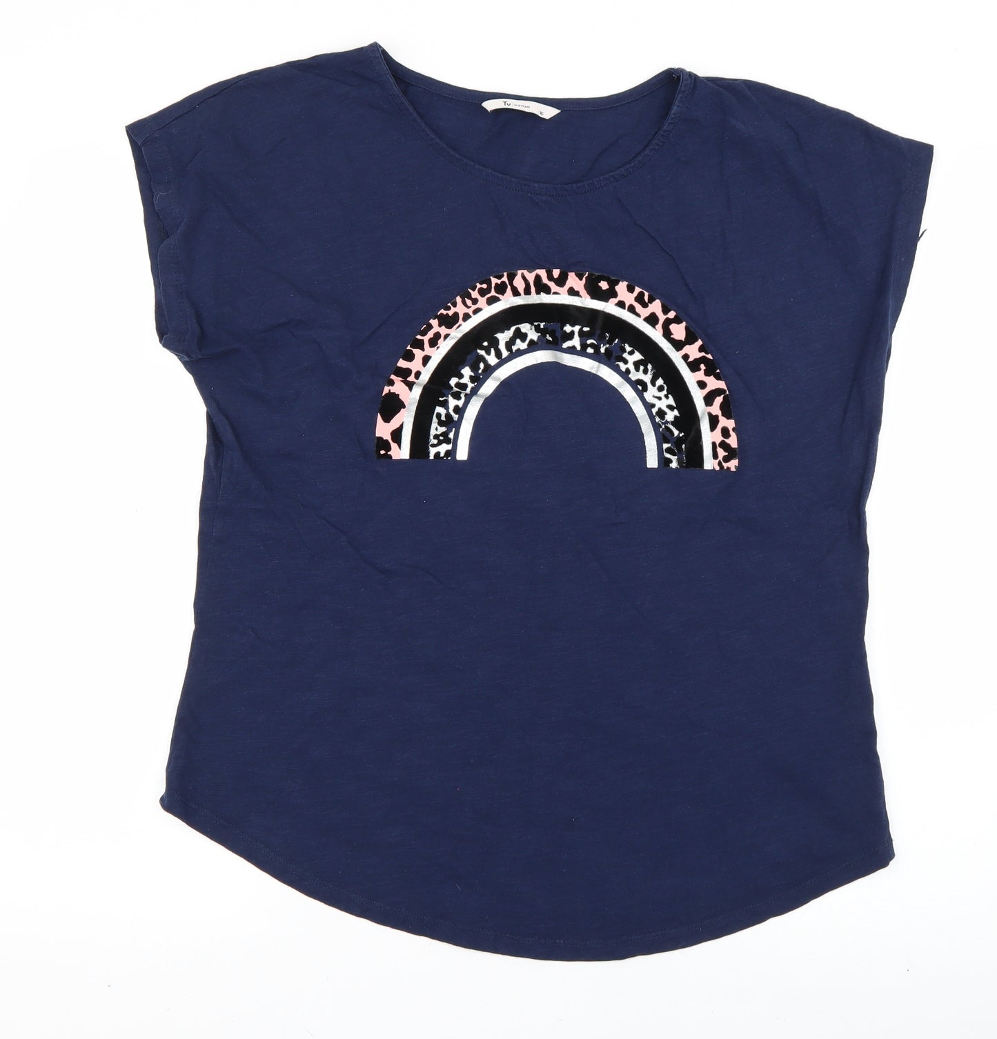 TU Womens Blue   Basic T-Shirt Size 16