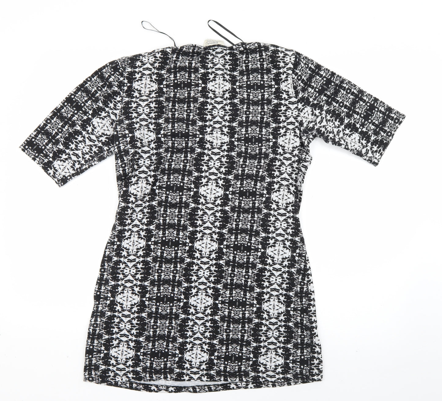 Matalan Womens Black Argyle/Diamond  Basic Blouse Size 14