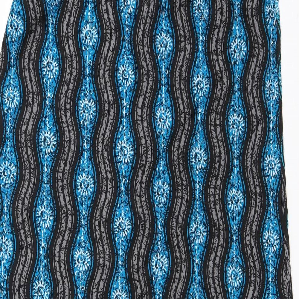 nighty Womens Blue Argyle/Diamond  Maxi  Size XL