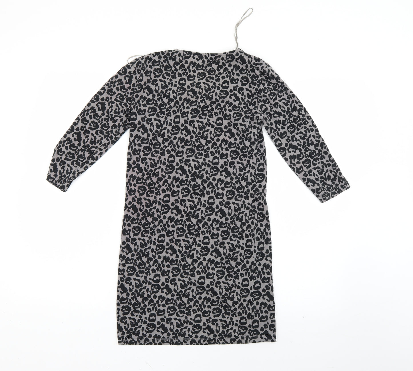 Matalan Womens Grey Animal Print  Basic T-Shirt Size 8