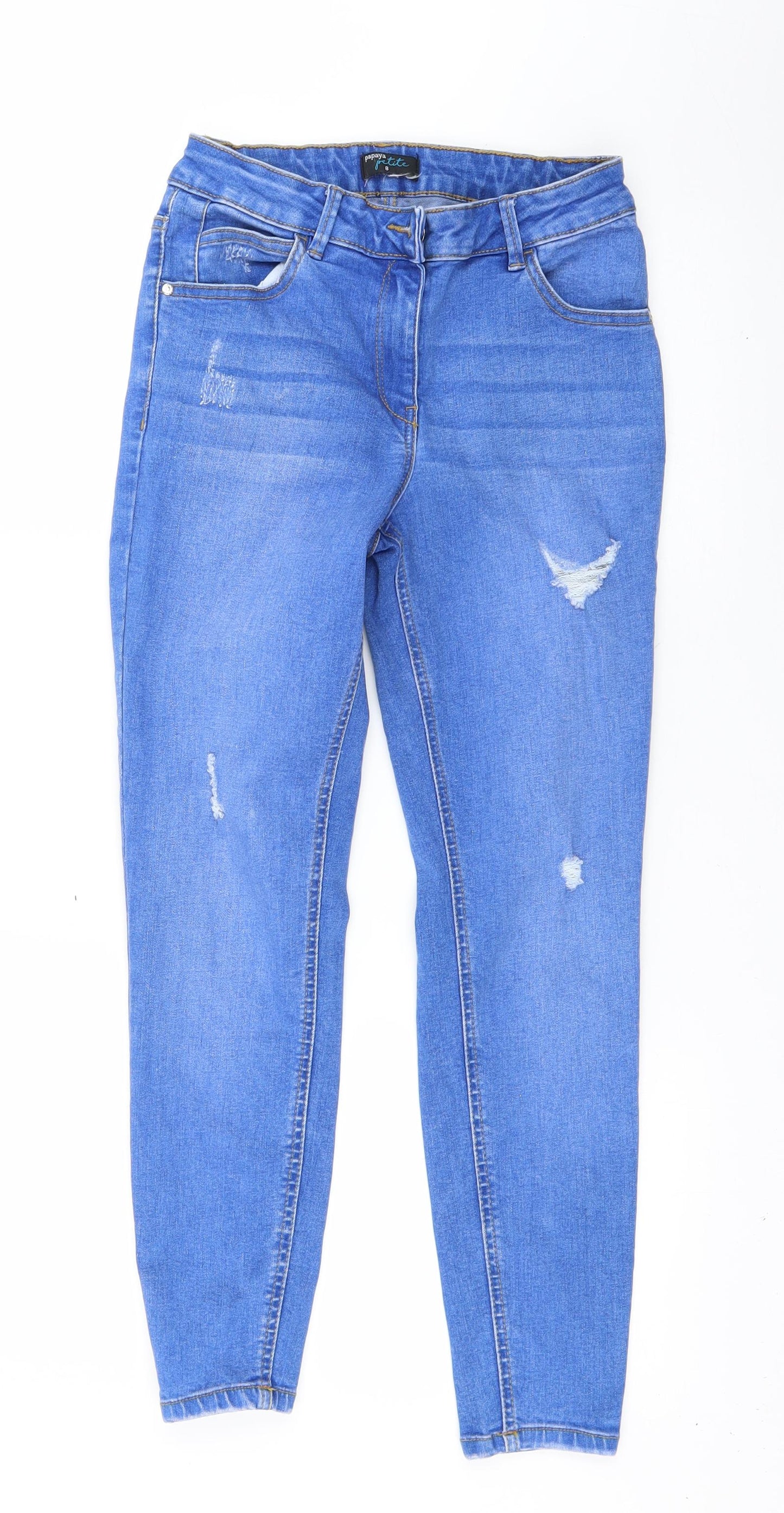 Matalan Womens Blue   Skinny Jeans Size 8 L25 in