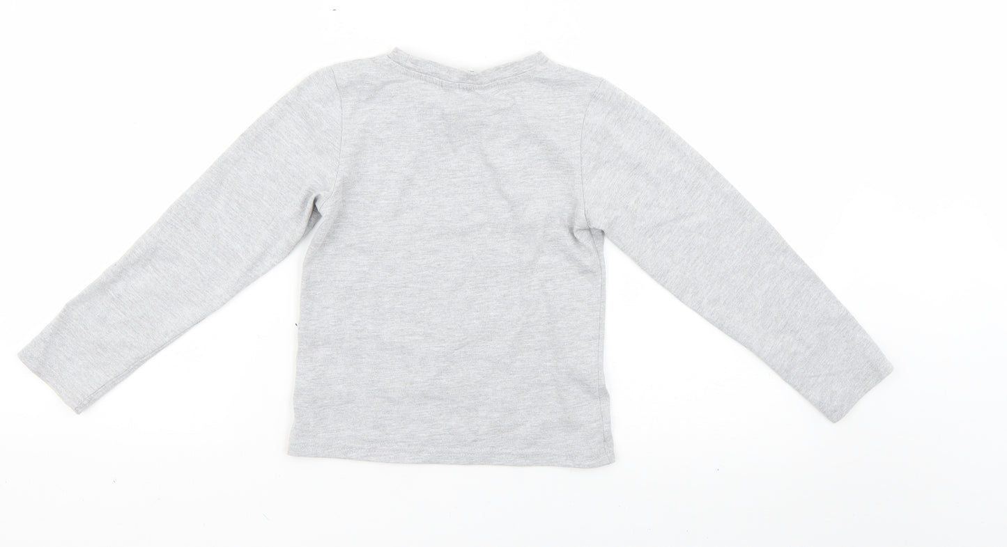 Primark Girls Grey   Basic T-Shirt Size 7-8 Years