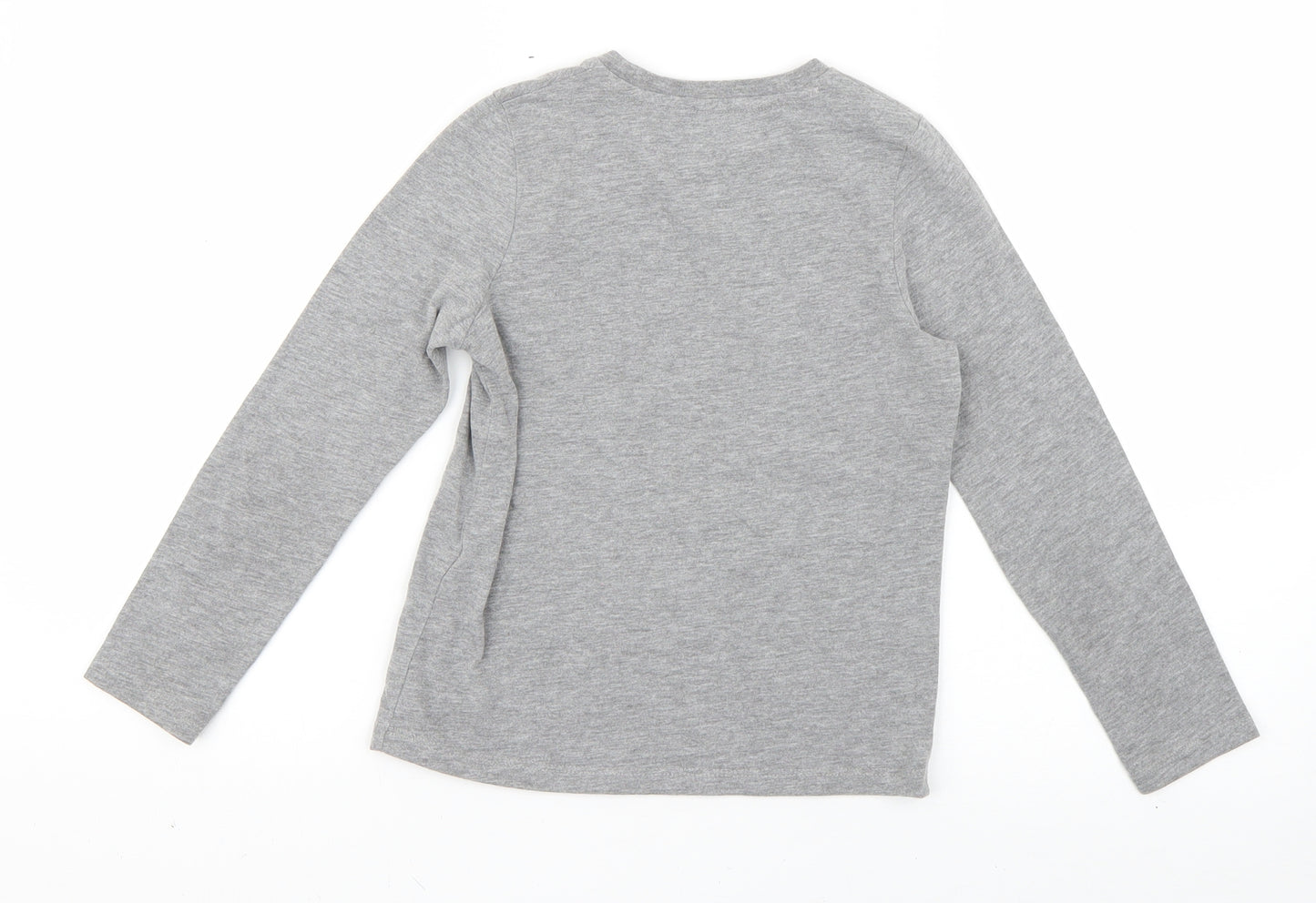 Marks and Spencer Girls Grey   Basic T-Shirt Size 6-7 Years