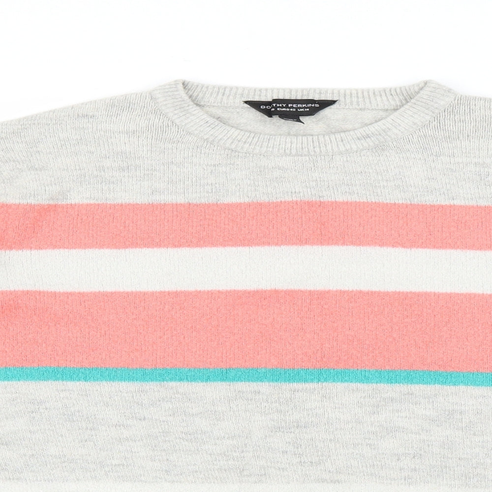 Dorothy Perkins Womens Multicoloured Striped  Pullover Jumper Size 14