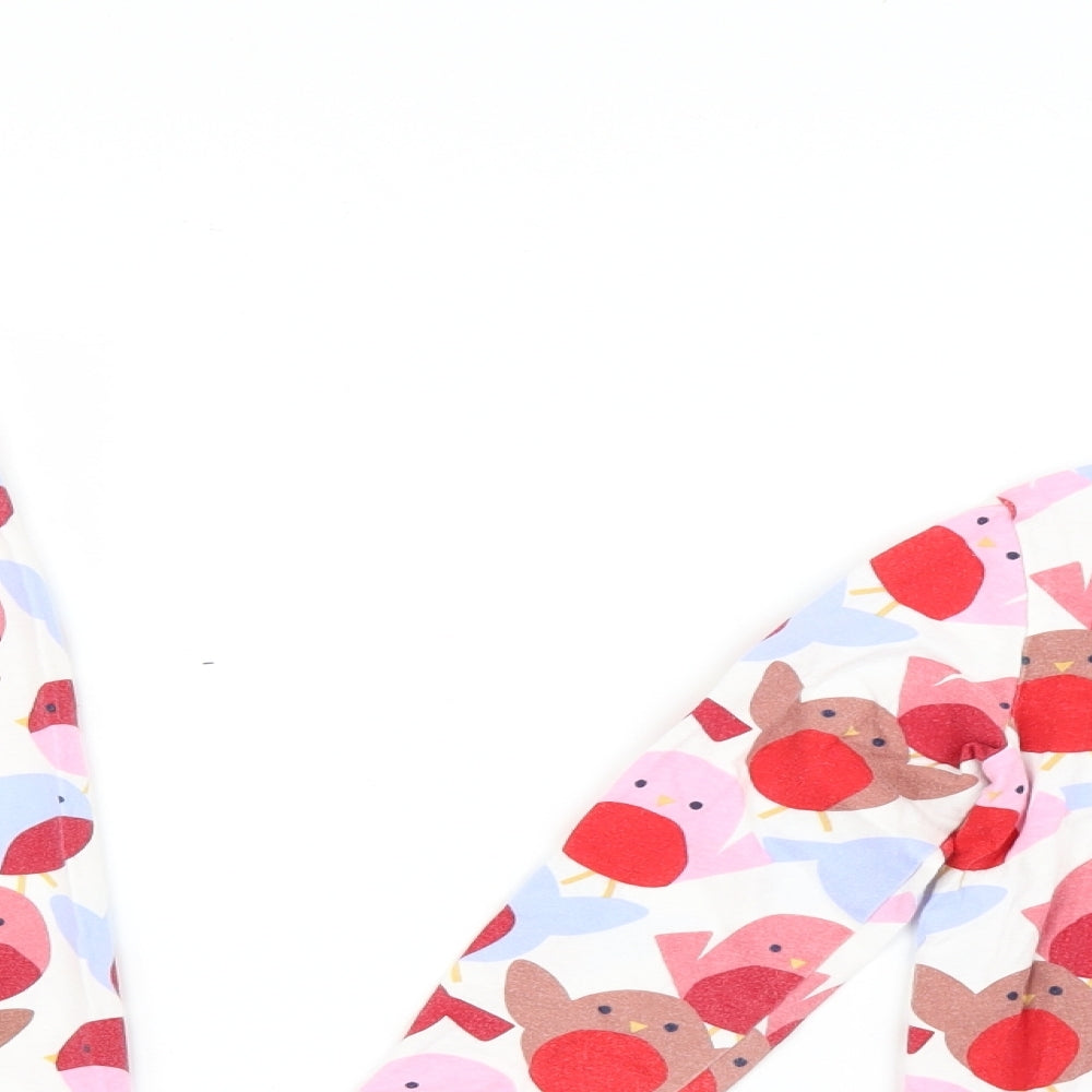 Marks and Spencer Girls Multicoloured Solid  Top Pyjama Set Size 5-6 Years