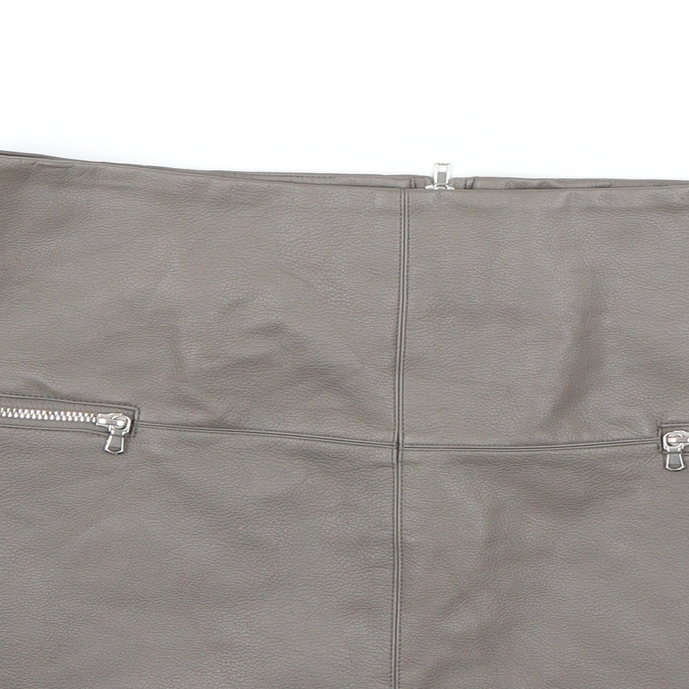 Atmosphere Womens Grey   Mini Skirt Size 12