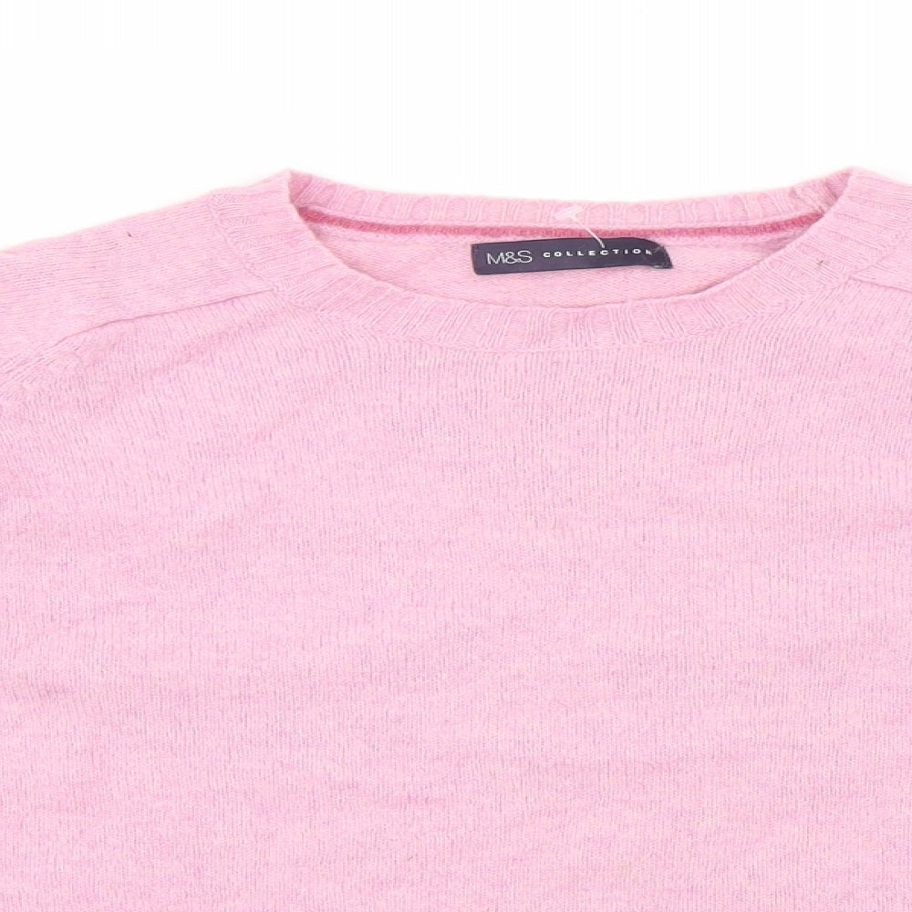 Marks and Spencer Womens Pink   Pullover Jumper Size 16