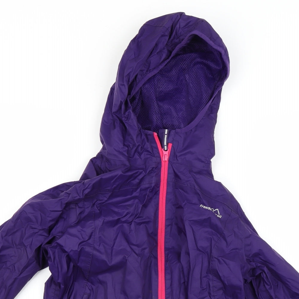 freedom trail Girls Purple   Anorak Coat Size 13-14 Years