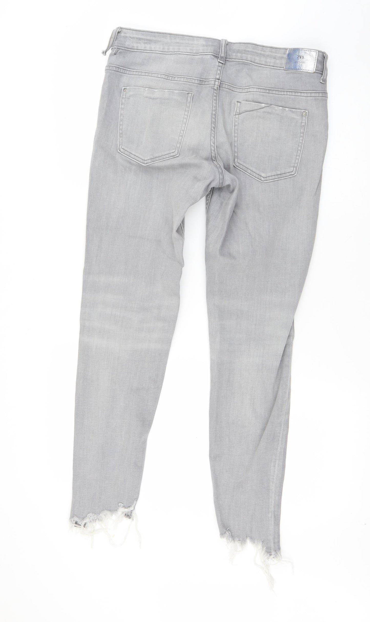 Zara Womens Grey   Skinny Jeans Size 12 L27 in