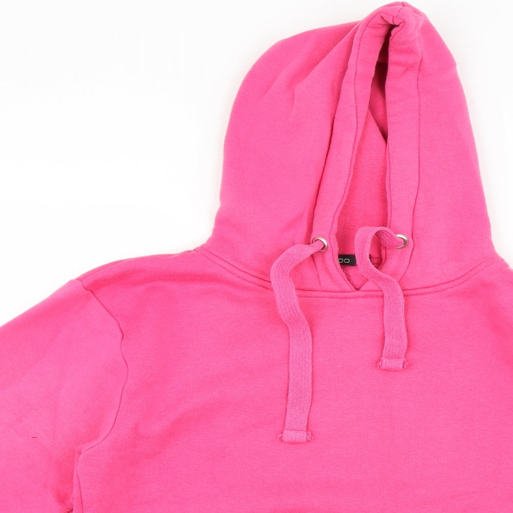 Boohoo Womens Pink   Pullover Hoodie Size M