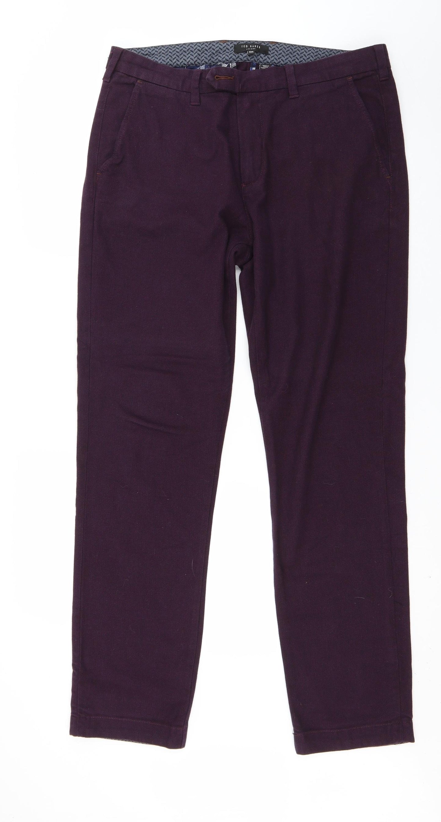 Ted Baker Mens Purple   Trousers  Size 32 L31 in