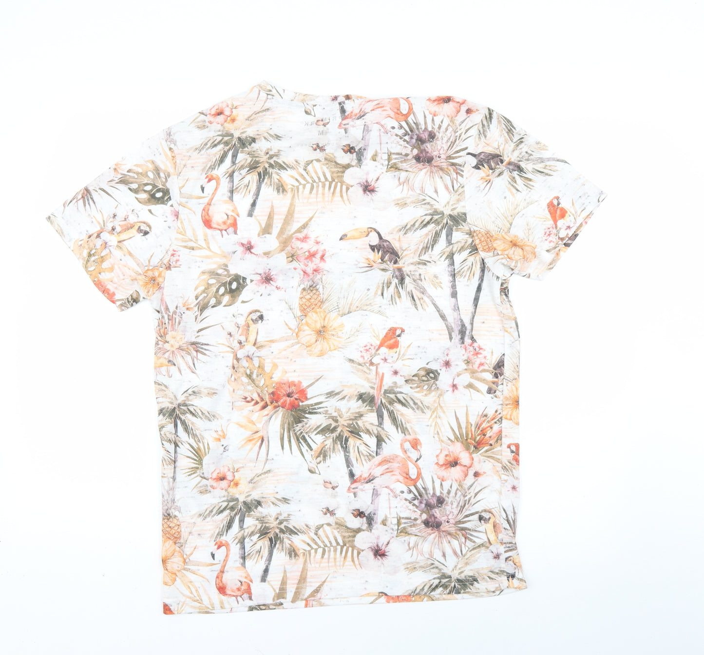 Primark Mens Multicoloured Floral   T-Shirt Size M