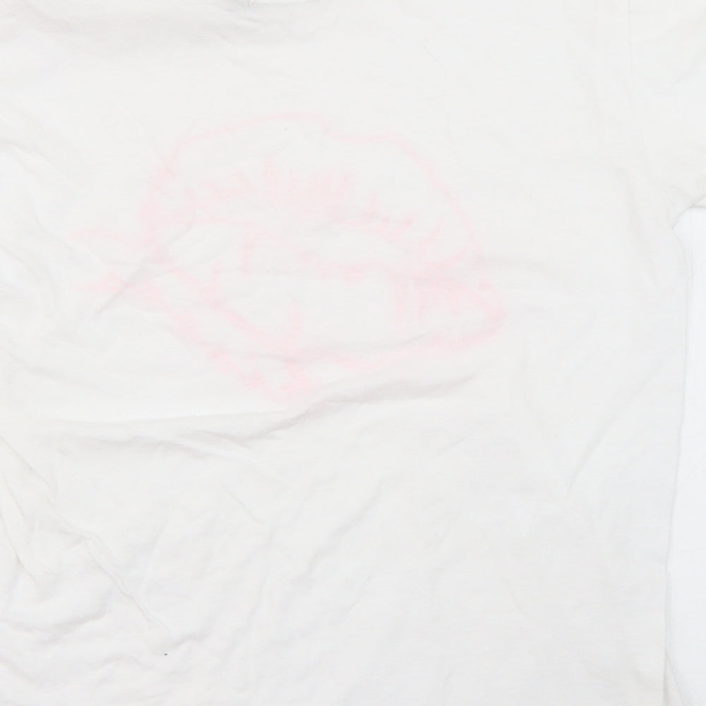 Boohoo Womens White   Basic T-Shirt Size S