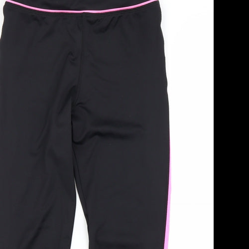 Preworn Womens Black   Cropped Leggings Size 6 L20 in