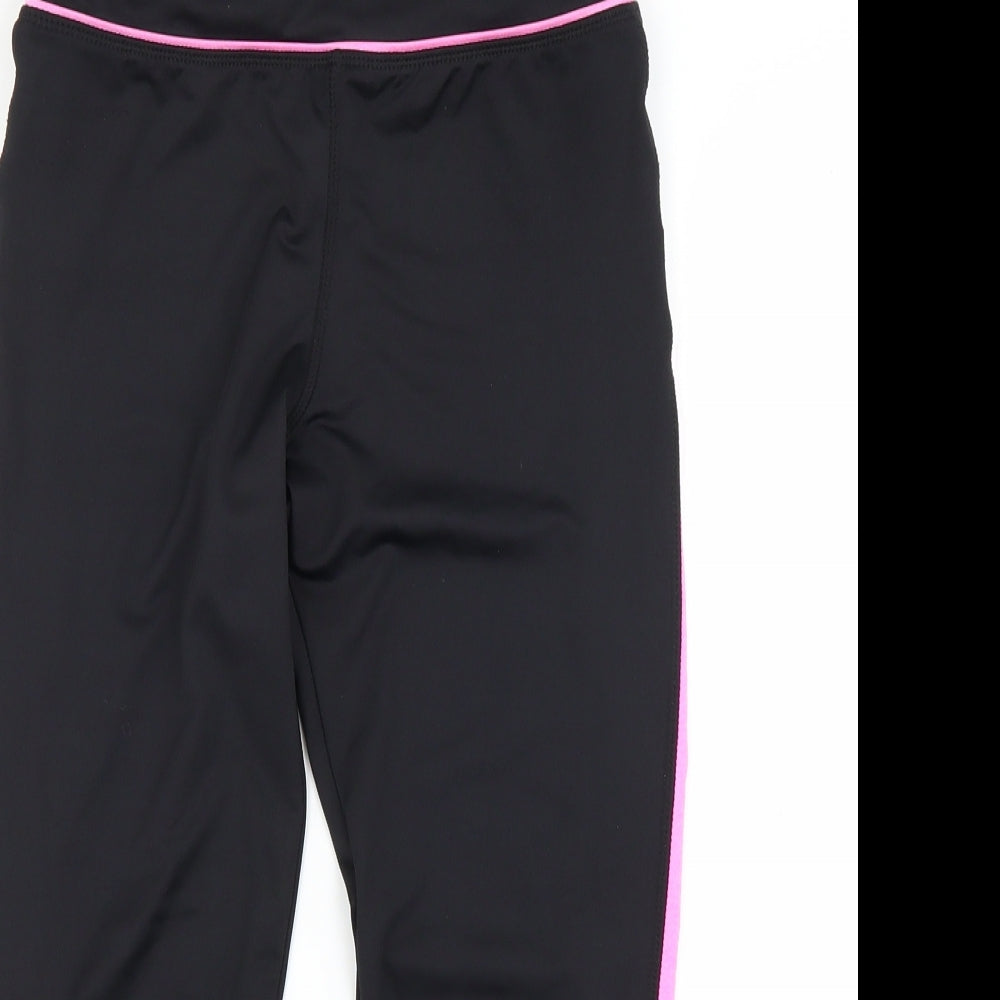Preworn Womens Black   Cropped Leggings Size 6 L20 in