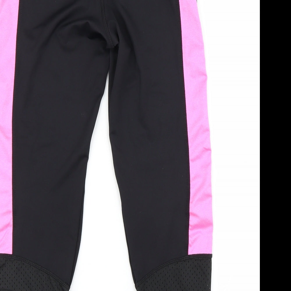 Preworn Womens Black   Cropped Leggings Size 6 L20 in