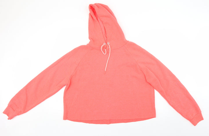 Primark Womens Pink Pullover Hoodie Size L