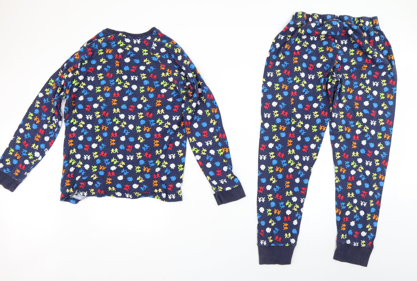 Matalan Mens Blue Solid   Pyjama Pants Size M