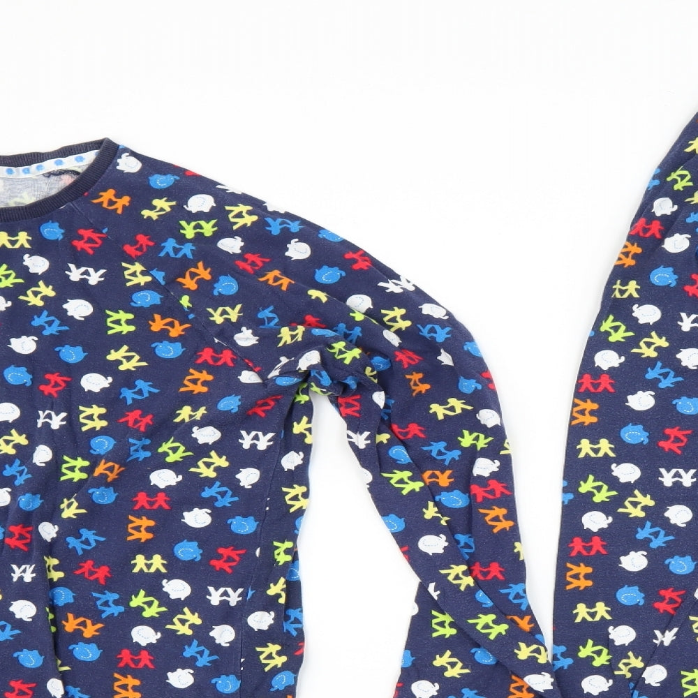 Matalan Mens Blue Solid   Pyjama Pants Size M