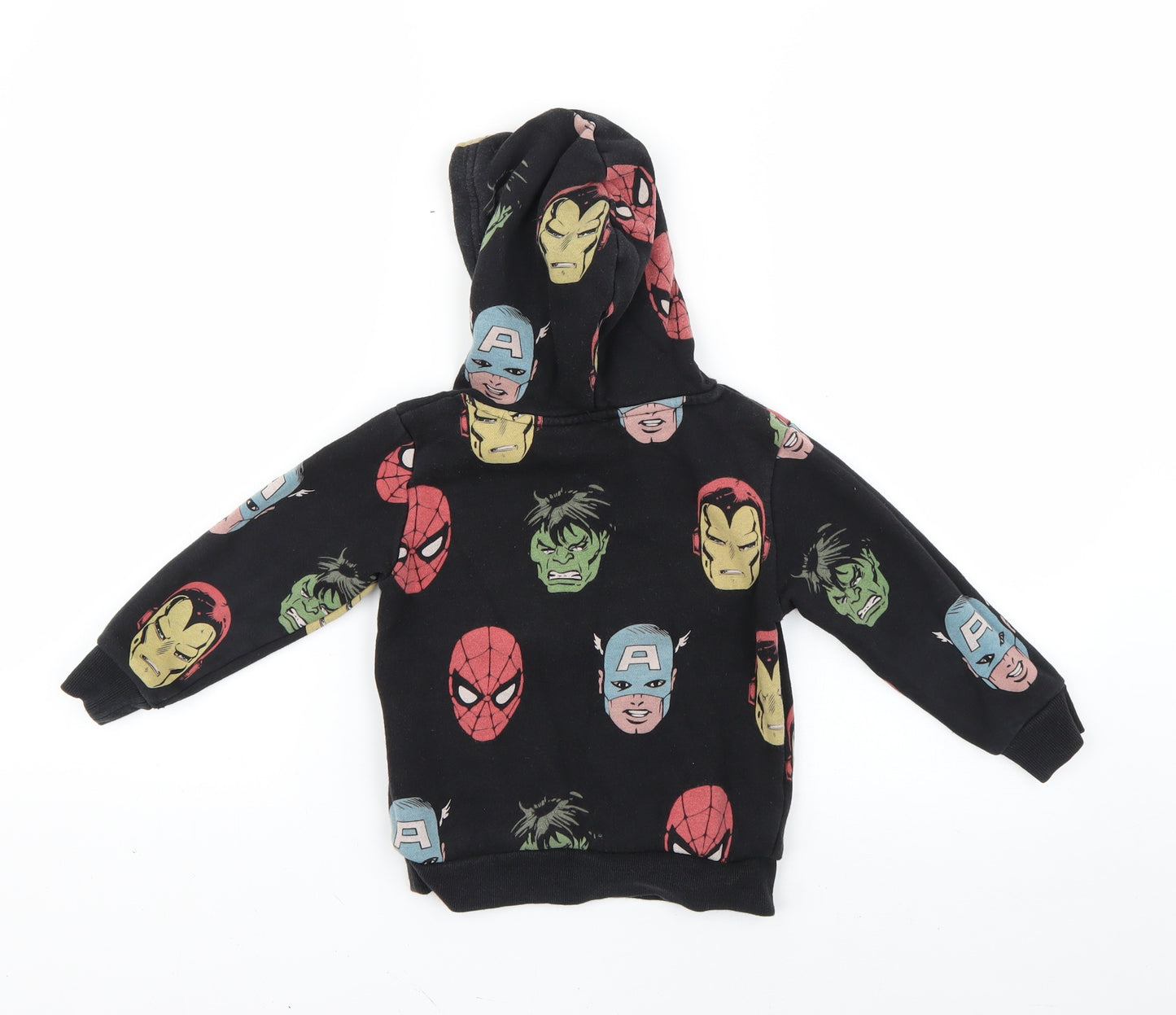 H&M Boys Black   Pullover Hoodie Size 3-4 Years