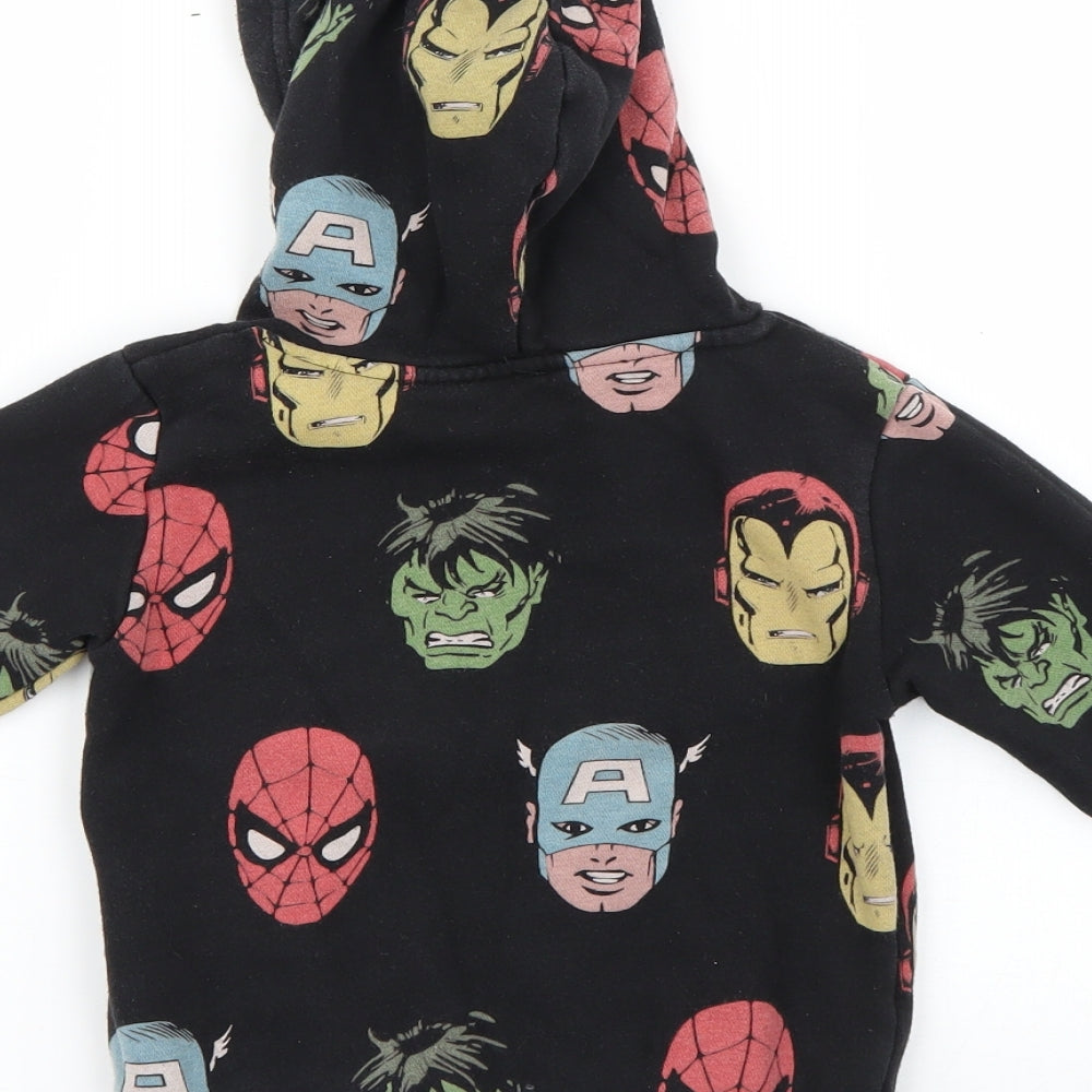 H&M Boys Black   Pullover Hoodie Size 3-4 Years