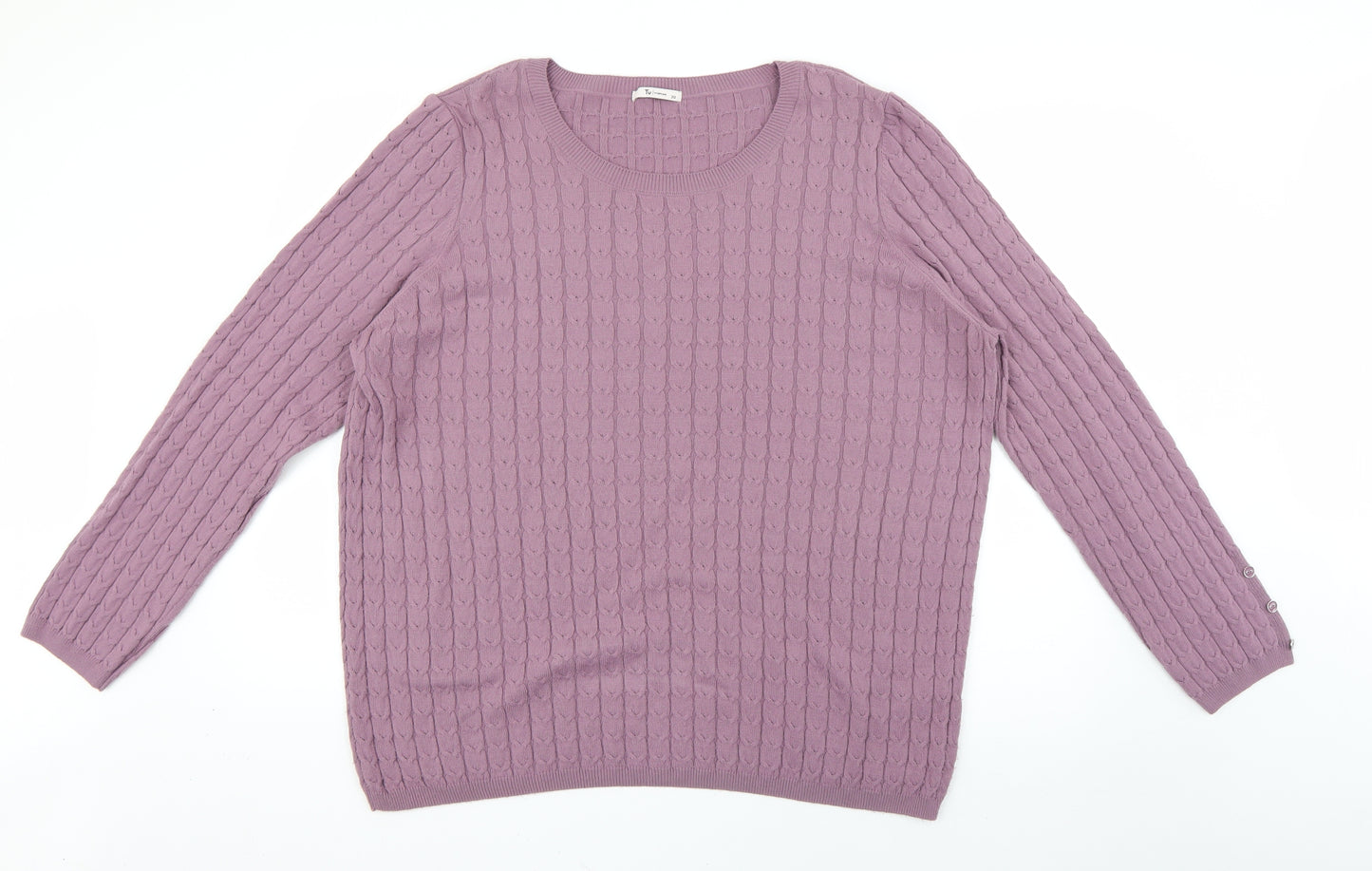 TU Womens Purple   Pullover Jumper Size 20