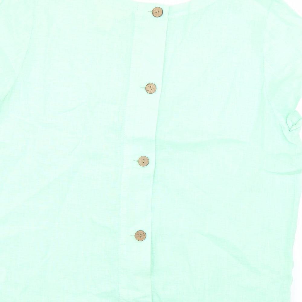 C&C California Womens Green   Basic Blouse Size L