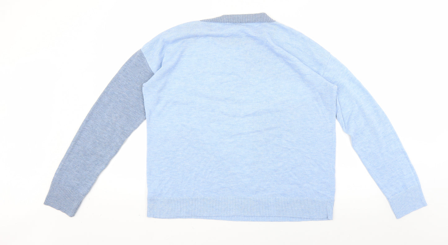 peyton primrose Womens Blue   Pullover Jumper Size M