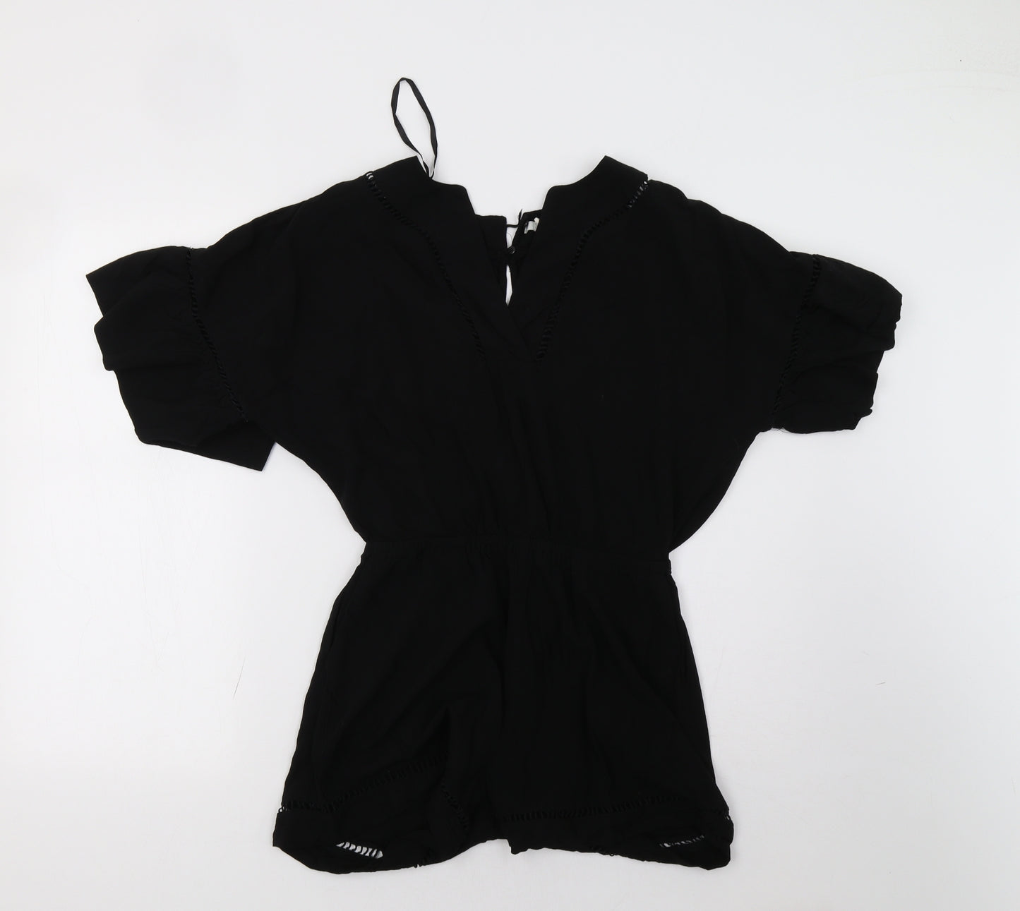 H&M Womens Black   Playsuit One-Piece Size 8