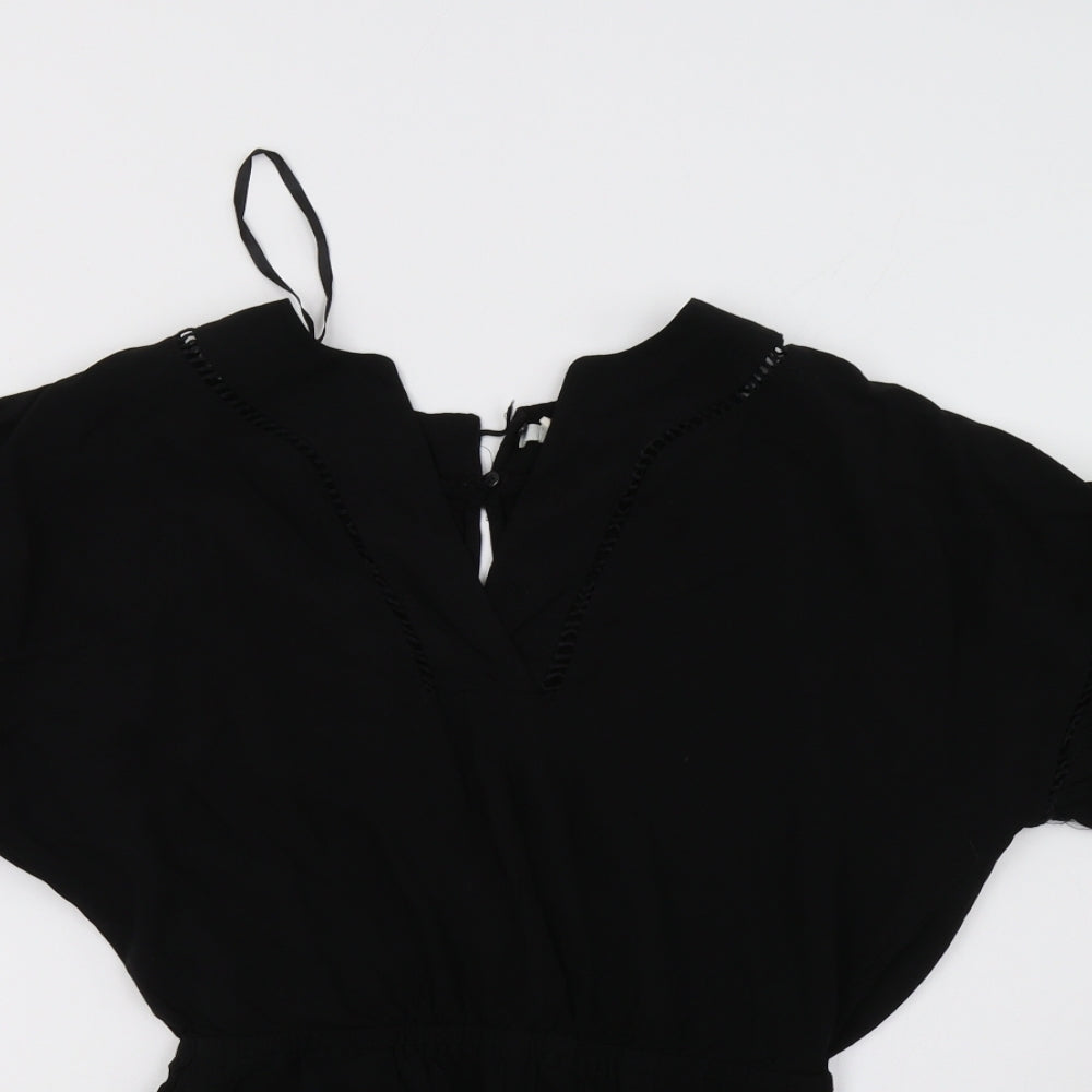 H&M Womens Black   Playsuit One-Piece Size 8