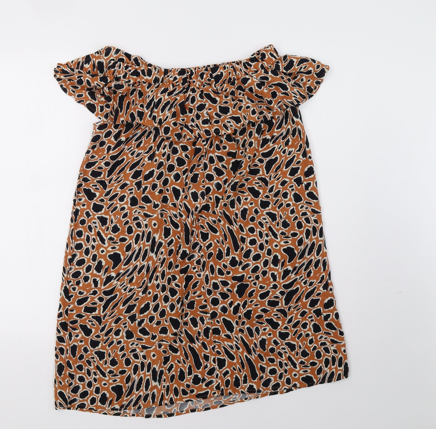 Primark Womens Brown Polka Dot  A-Line  Size 10
