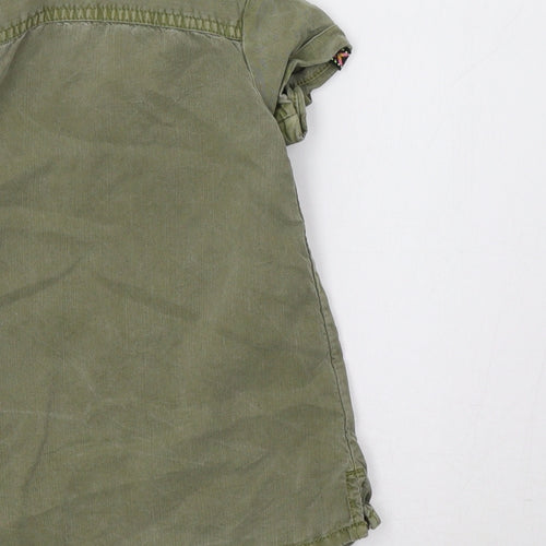 NEXT Girls Green   Basic Button-Up Size 9-12 Months