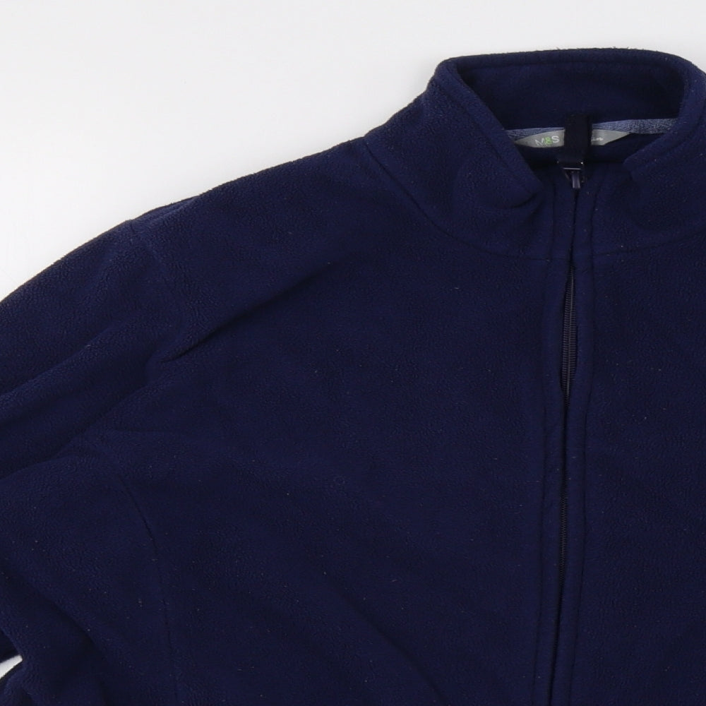 Marks and Spencer Womens Blue   Full Zip Sweatshirt Size 18